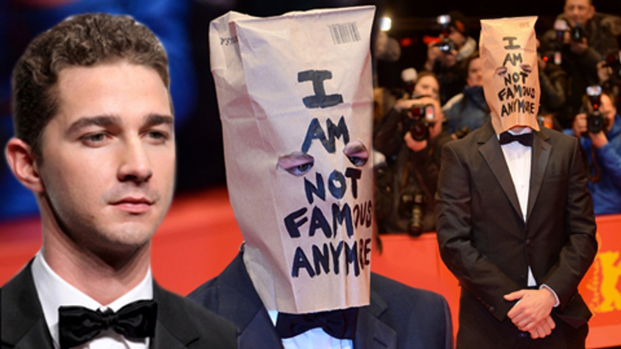 EMBARRASSING Shia LaBeouf Paper Bag Show WATCH