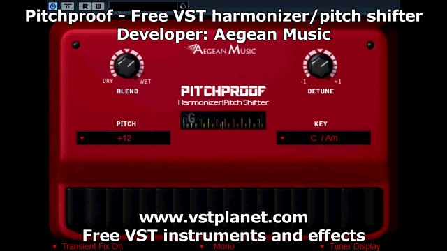 Pitchproof - Free VST effect plugin harmonizer / pitch shifter - vstplanet.com