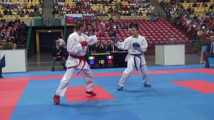 Finale Espoir +60kg - Alizée Agier - Euro Karaté Jeunes 2014