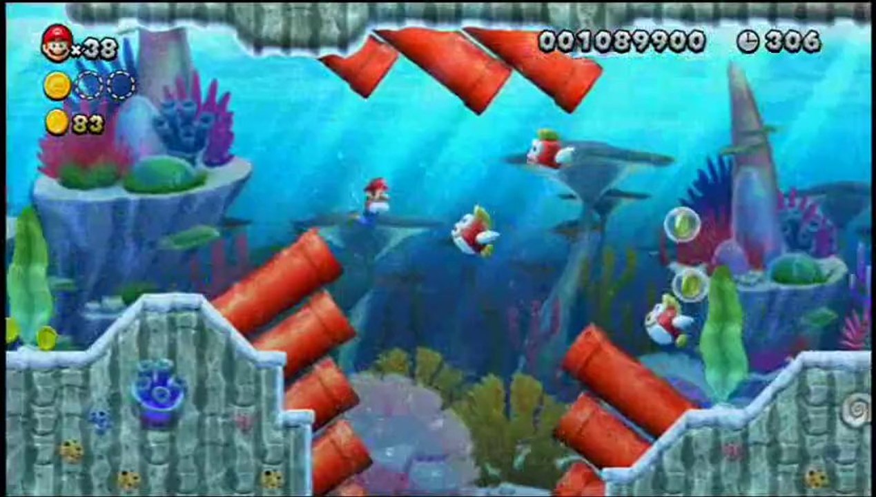 new super mario bros U 02-la partie après la première