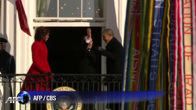 François Hollande accueilli par Barack Obama à la Maison Blanche