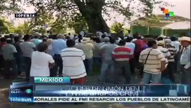 Productores agrícolas michoacanos reciben con júbilo a Autodefensas