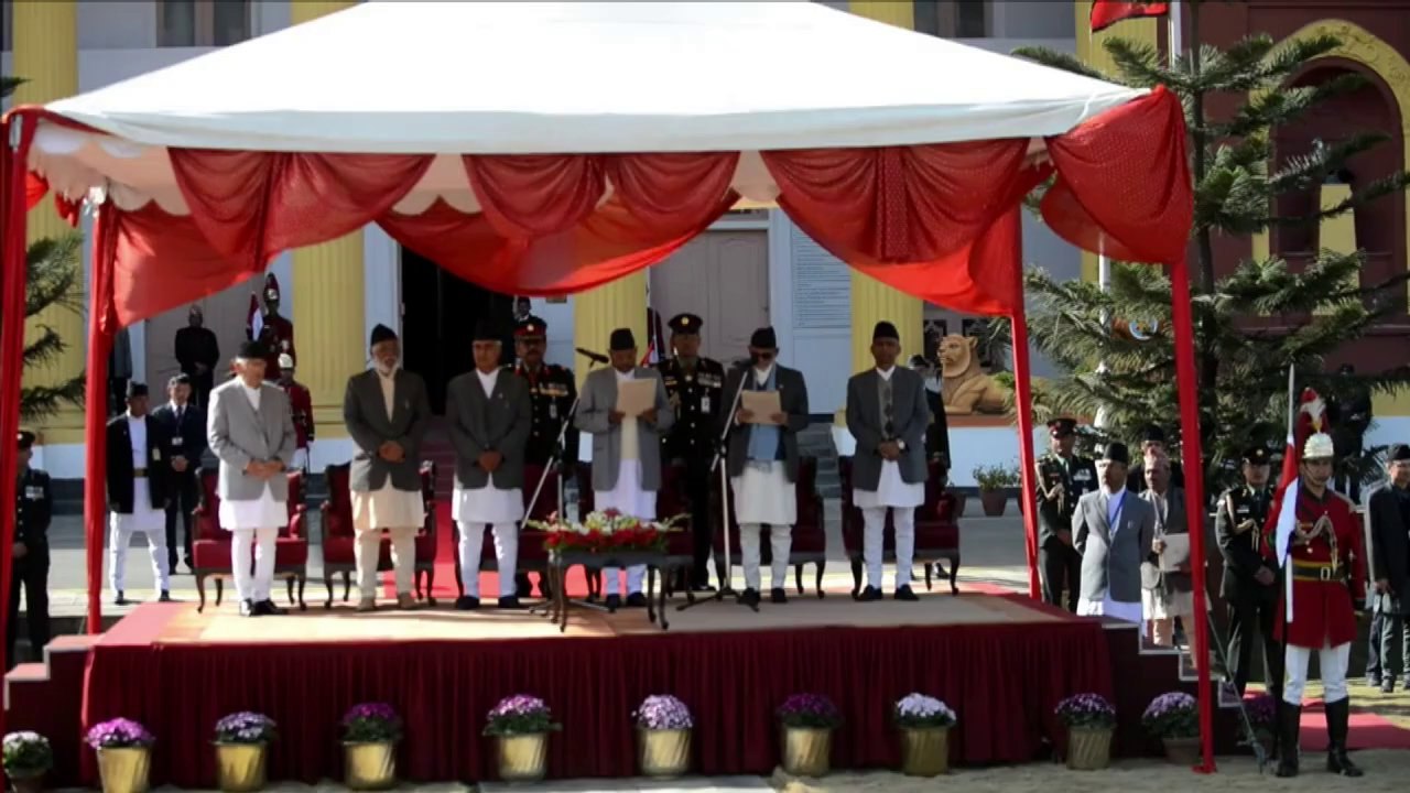 Nepal's veteran Koirala sworn in as prime minister