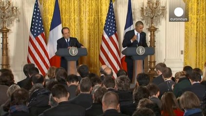 Obama y Hollande muestran su posición conjunta en el tablero internacional