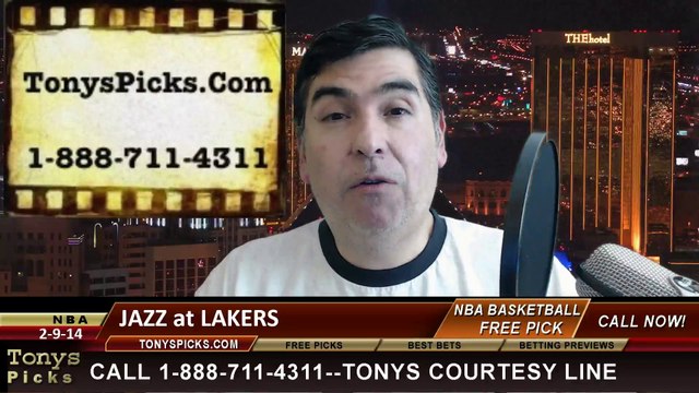 LA Lakers vs. Utah Jazz Pick Prediction NBA Pro Basketball Odds Preview 2-11-2014