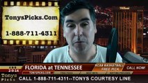 Tennessee Volunteers vs. Florida Gators Pick Prediction NCAA College Basketball Odds Preview 2-11-2014