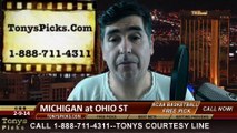 Ohio St Buckeyes vs. Michigan Wolverines Pick Prediction NCAA College Basketball Odds Preview 2-11-2014