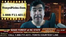 North Carolina St Wolfpack vs. Wake Forest Demon Deacons Pick Prediction NCAA College Basketball Odds Preview 2-11-2014