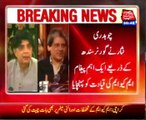 karachi ch nisar phone to governor sindh