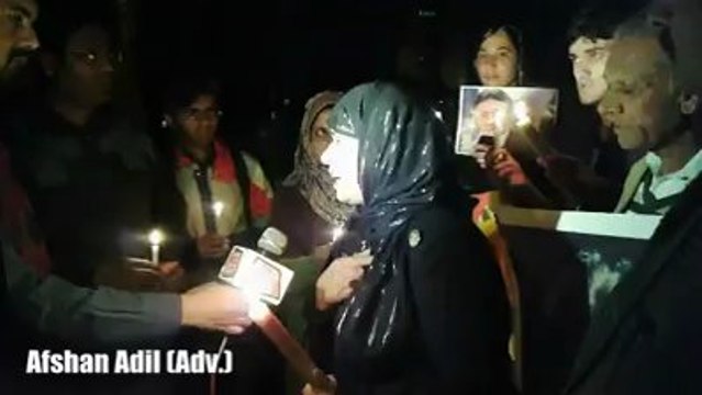 Interviews of the participants of Candlelight Vigil for Musharraf