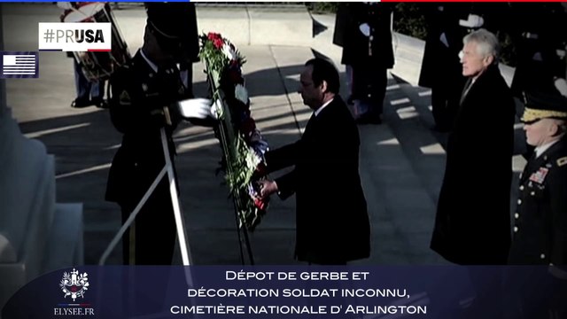 [REPORTAGE] Dépôt de gerbe et décoration du soldat inconnu au Cimetière national d’Arlington #PRUSA