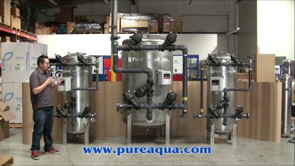 Pure Aqua| Filtros de acero inoxidable multimedia Hong Kong 97 GPM