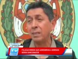 Cajamarca Sancionaran a policias que agredieron a serenos 11 02 14