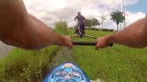 Kneeboard Pulled By Dirt Bike GoPro HD