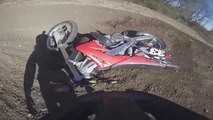 Gopro Mx Cr 125 Dirt Bike Crash At Blue Diamond