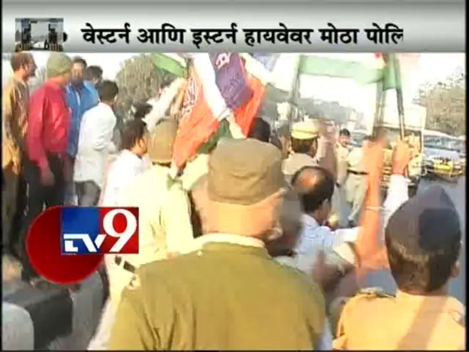 LIVE Thane Rasta Roko,MNS Activist arrested-TV9
