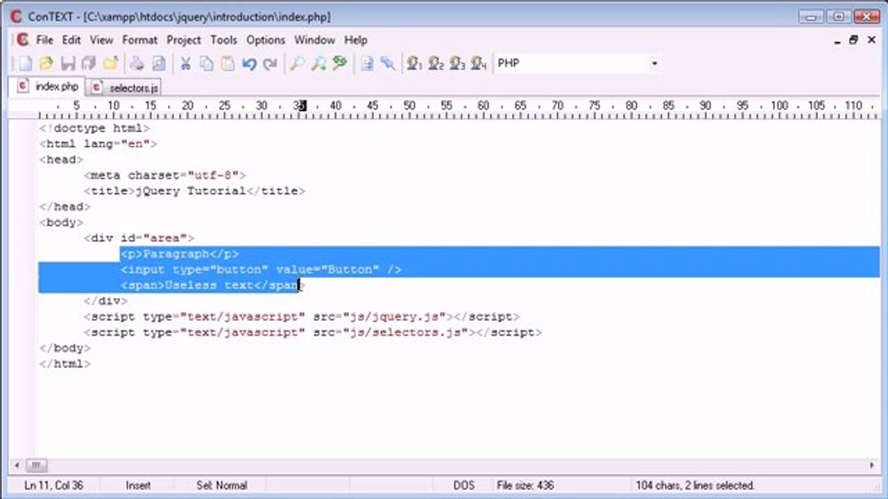 012 - All Selectors jQuery
