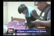 Iquitos: intervienen a adolescentes tomando en plena  vía pública
