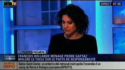 Politique Première: Pierre Gattaz s'en prend au pacte de responsabilité de François Hollande - 12/02