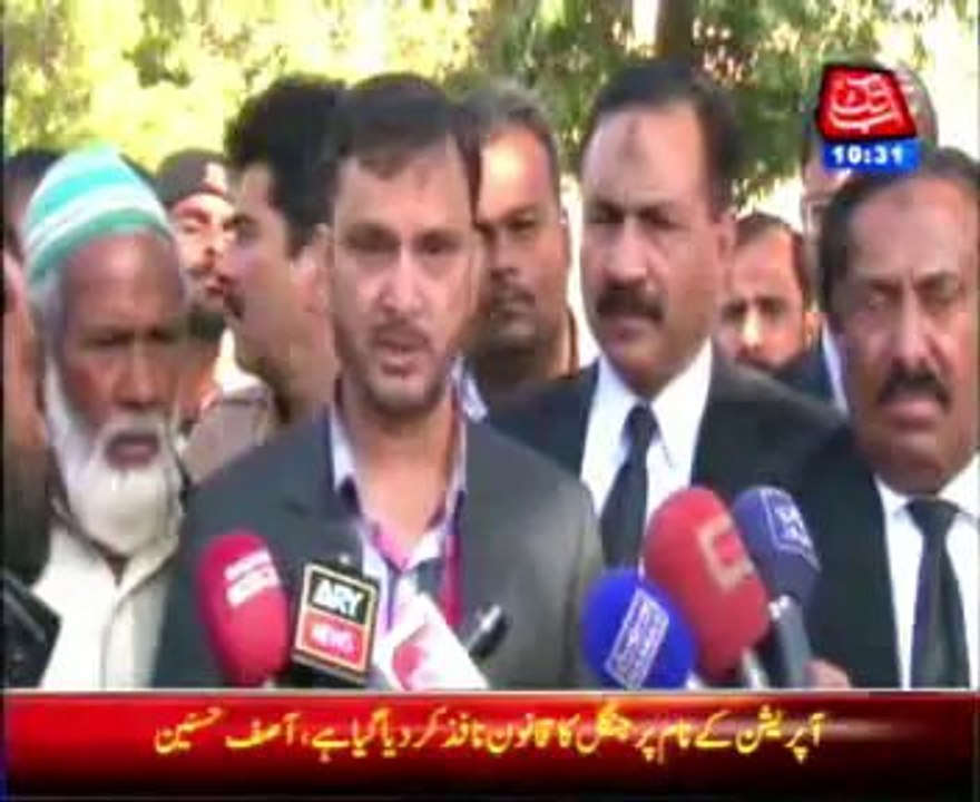 Asif Hasnain talks to media