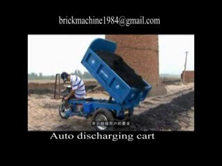 Auto discharging cart in brick factory