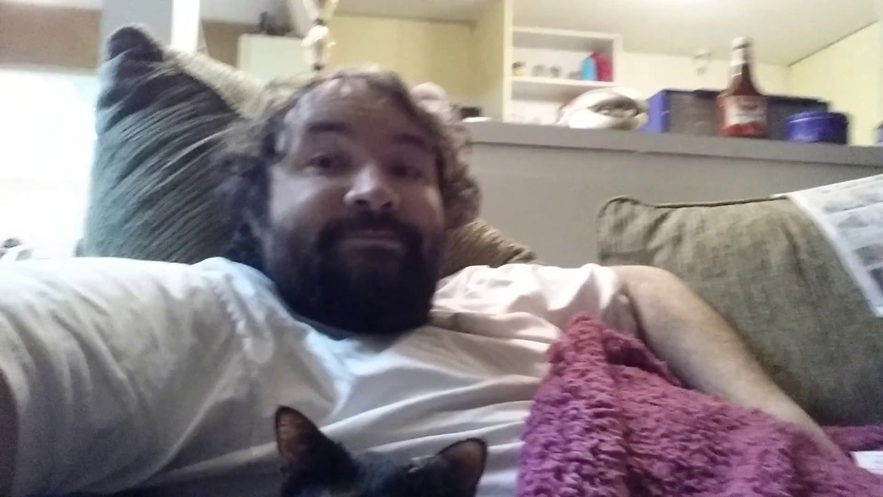 Me and George on couch