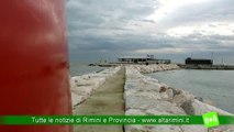 Rimini, inaugurata la 'Biblioteca di pietra'. Aperto il nuovo camminamento sul molo di levante