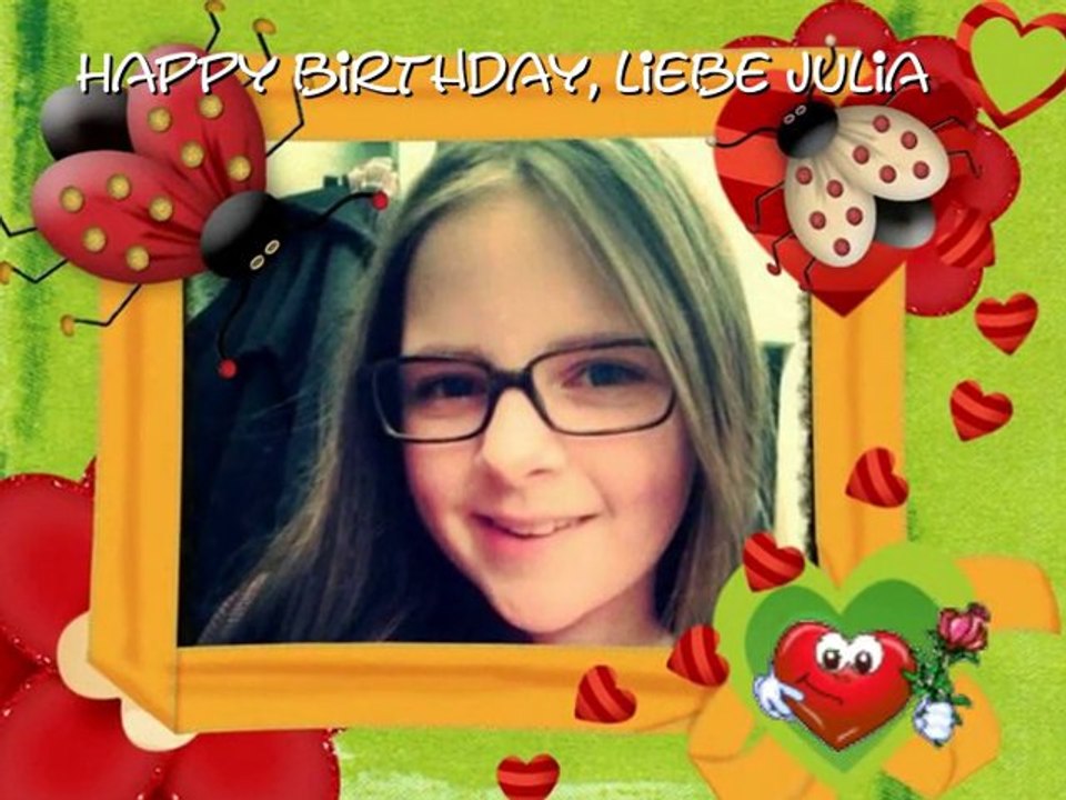 ♥ Herzlichen Glückwunsch, liebe Julia ♥