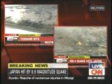 Tsunami hits Japan after magnitude 8.9 quake(Mar-11-2011)