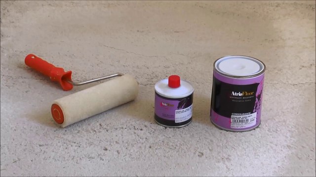 Natura Boya Dekoratif Epoksi Zemin - Consolidante Şeffaf Astar Uygulaması