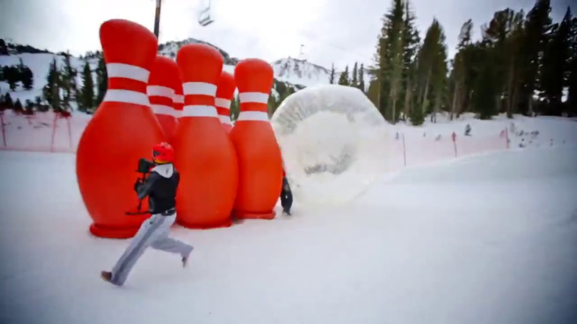 Epic Human Sized Snow Bowling Party - Vidéo Dailymotion