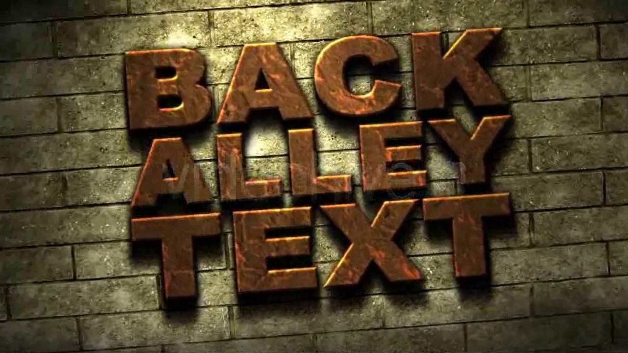 Back Alley Text - After Effects Template