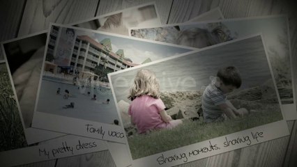 Falling Photo Memories - After Effects Template