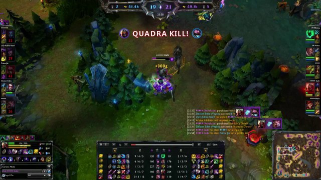Dade quadrakill en 1vs4, np ! - League of legends - team-aaa.com