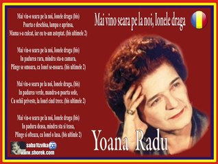 Ioana Radu‬‏ - ‪Mai vino seara pe la noi_ Ionele draga