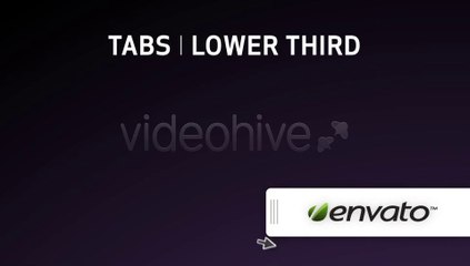 TABS l LOWER THIRD - After Effects Template