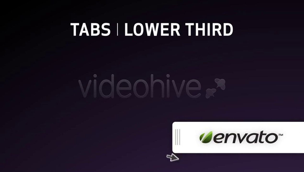 TABS l LOWER THIRD - After Effects Template