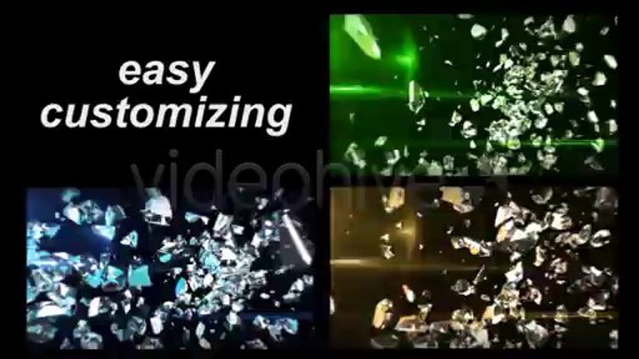 Glass Logo Shatter - After Effects Template