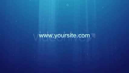 Underwater Logo Reveal and Dispersion - After Effects Template