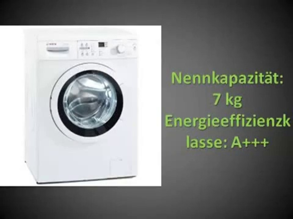 Bosch WAQ28321 Waschmaschine Test 2014