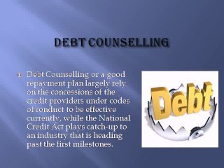 debt counselling / debt review