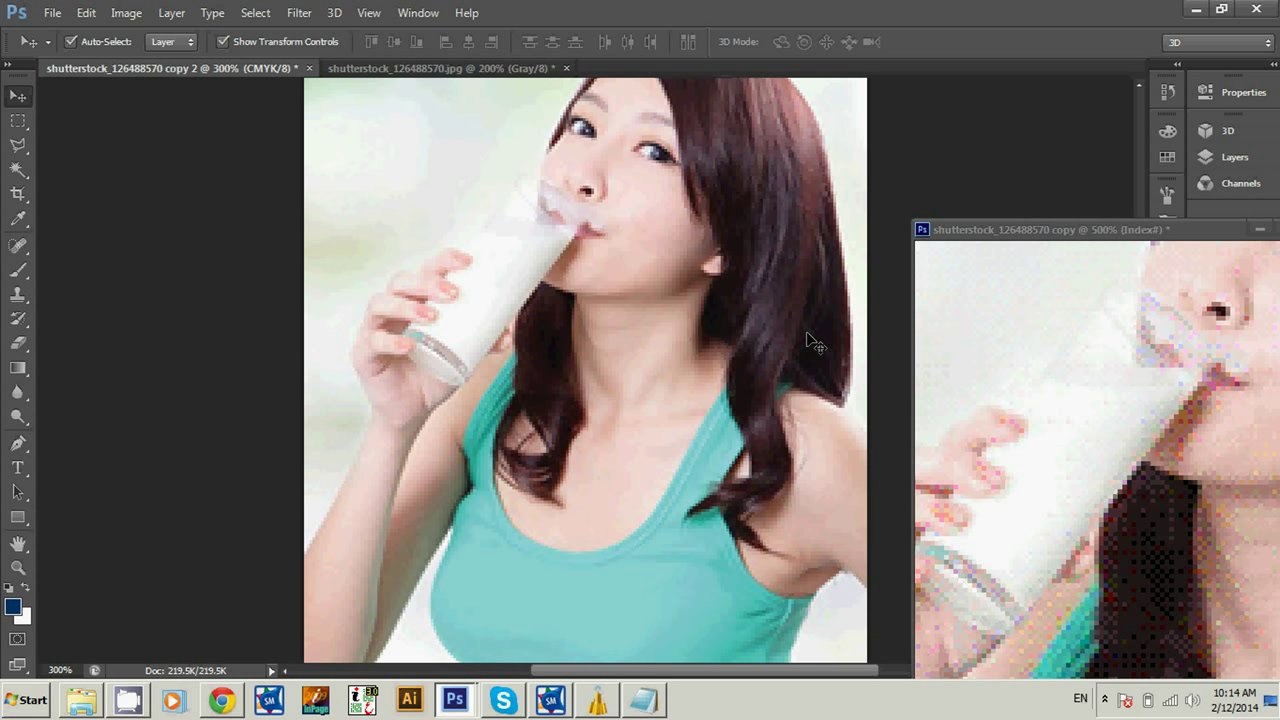 Using Mode option in PS