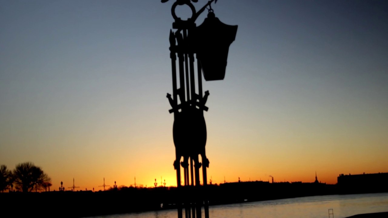 Saint-Petersburg sunset - Free HD stock footage