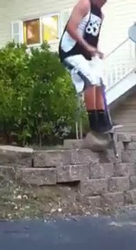 Gamelle en Pogostick qui fait mal... Très mal!