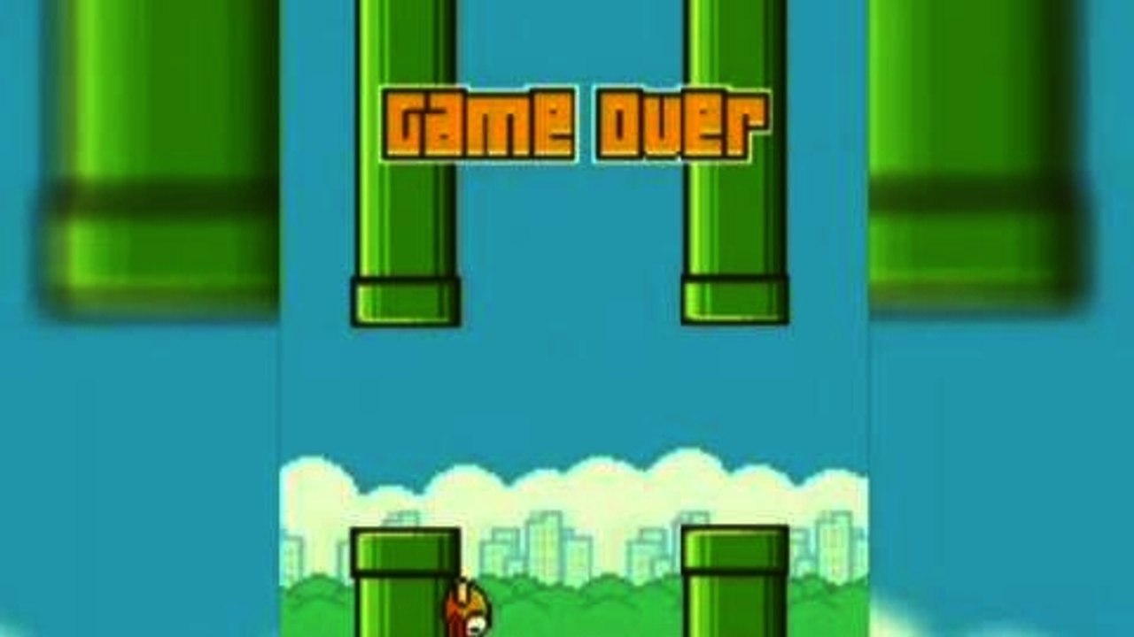 Game over for Flappy Bird