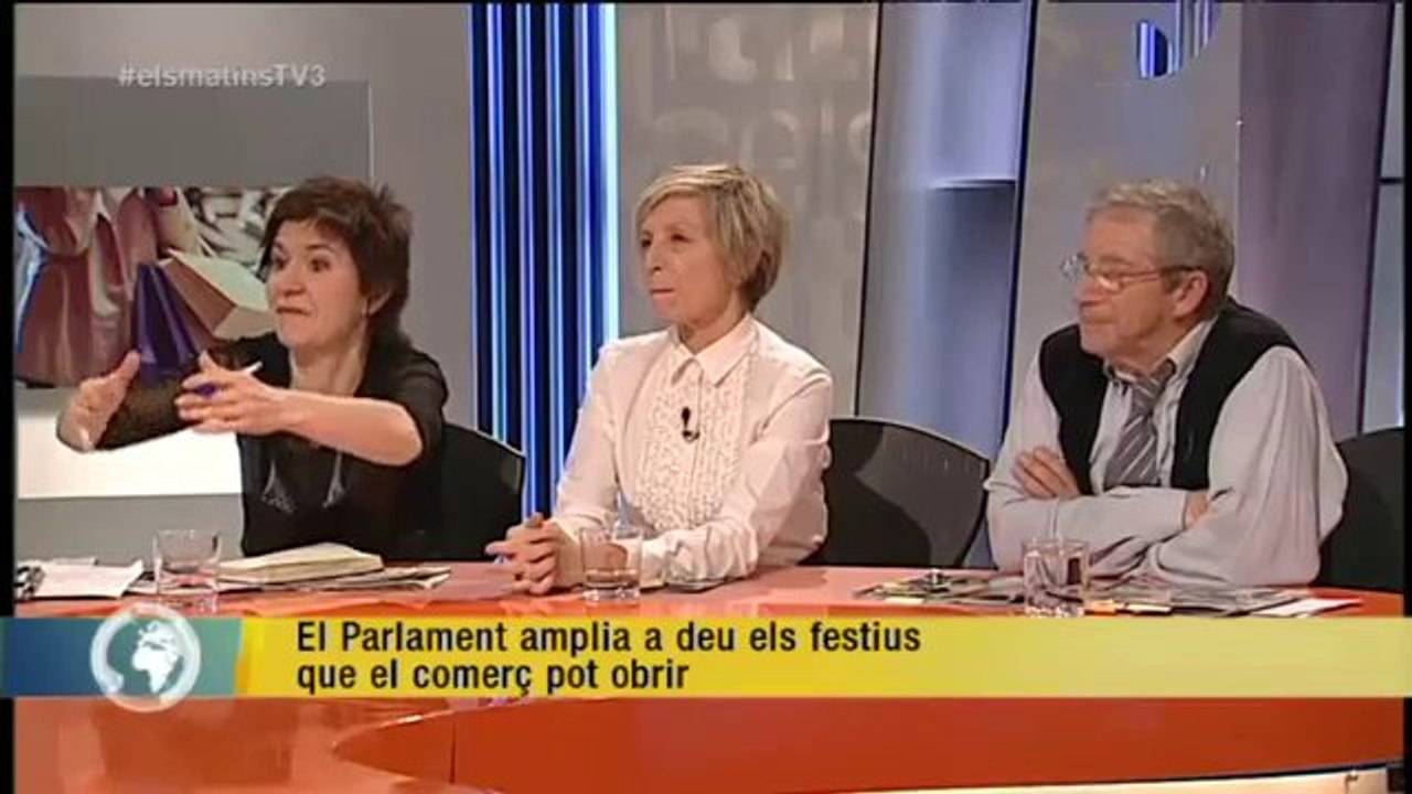 TV3 - Els Matins - El Parlament amplia a deu els festius que el comerç pot obrir