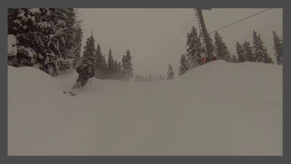 ski hors piste la giettaz avec mika...