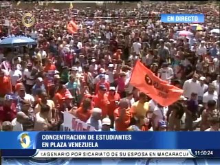 Inició movilización de estudiantes hasta la Fiscalía