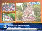 Jóvenes oficialistas marchan hasta Puerta Caracas
