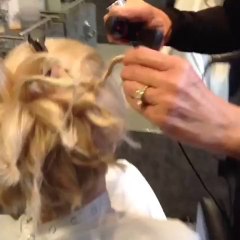 Demonstration of Curling/Crimping Hair Technique